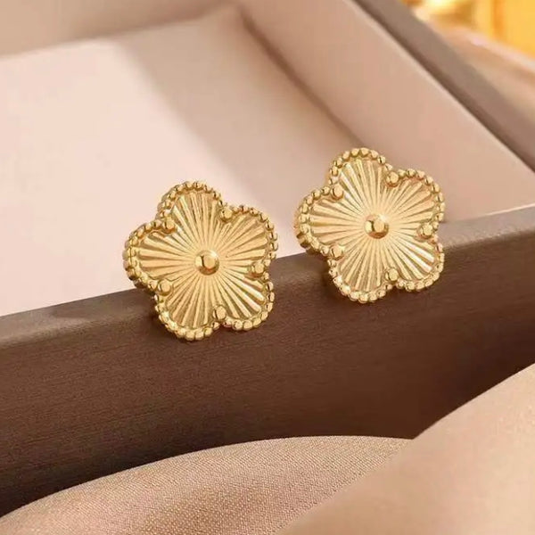 Flower Gold Earrings