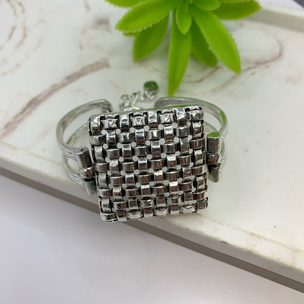 Knit Silver Bracelet