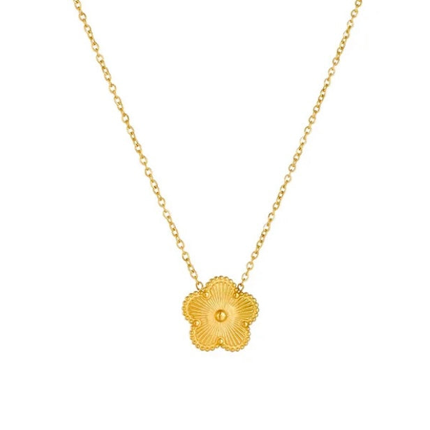 Flower Gold Necklace