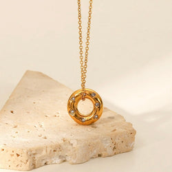 Donut Gold Necklace