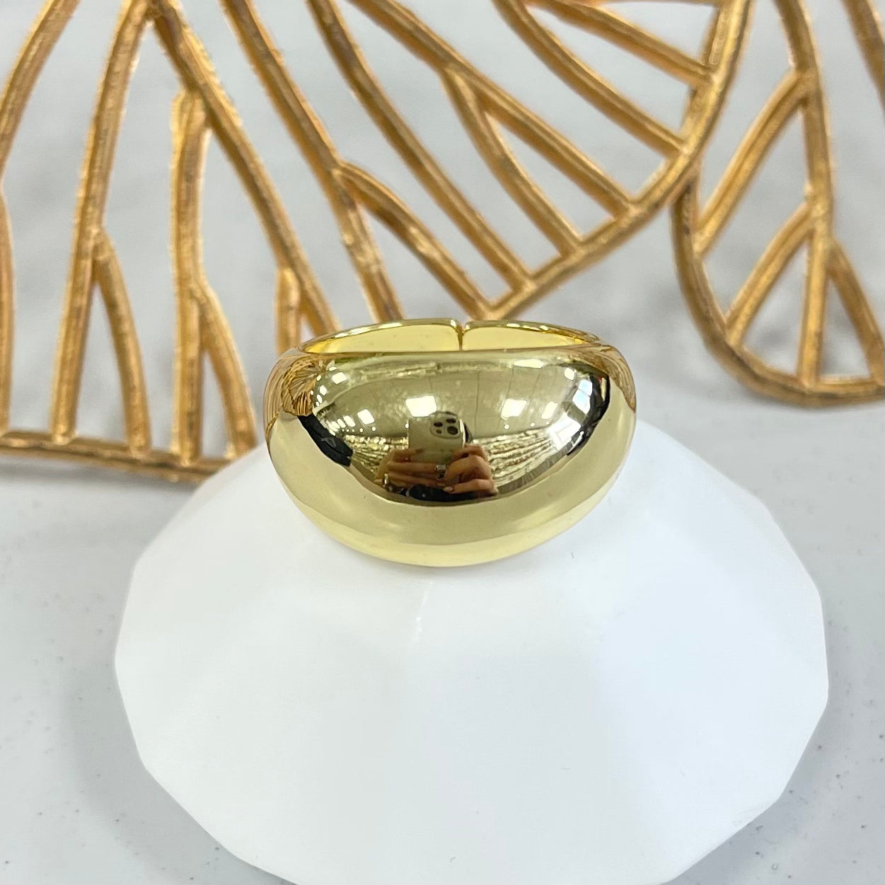 Small Bold Gold Ring