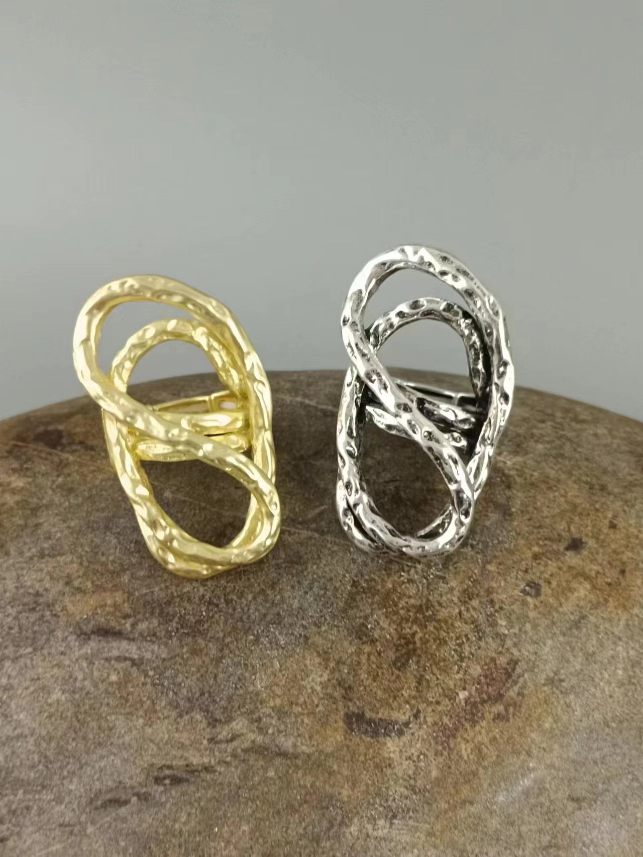 Maze Silver Ring