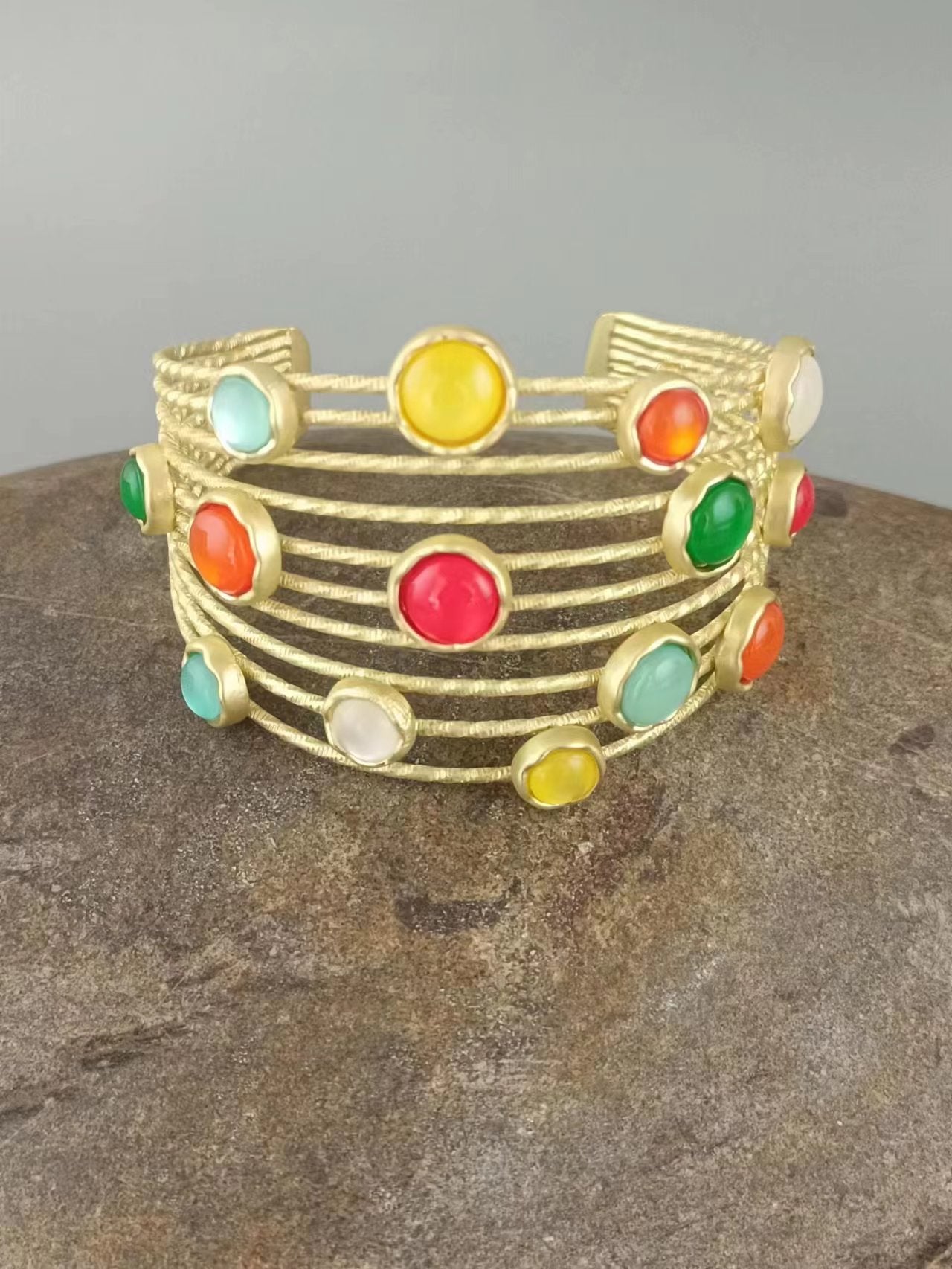 Candy Colors Yellow Gold Cuff