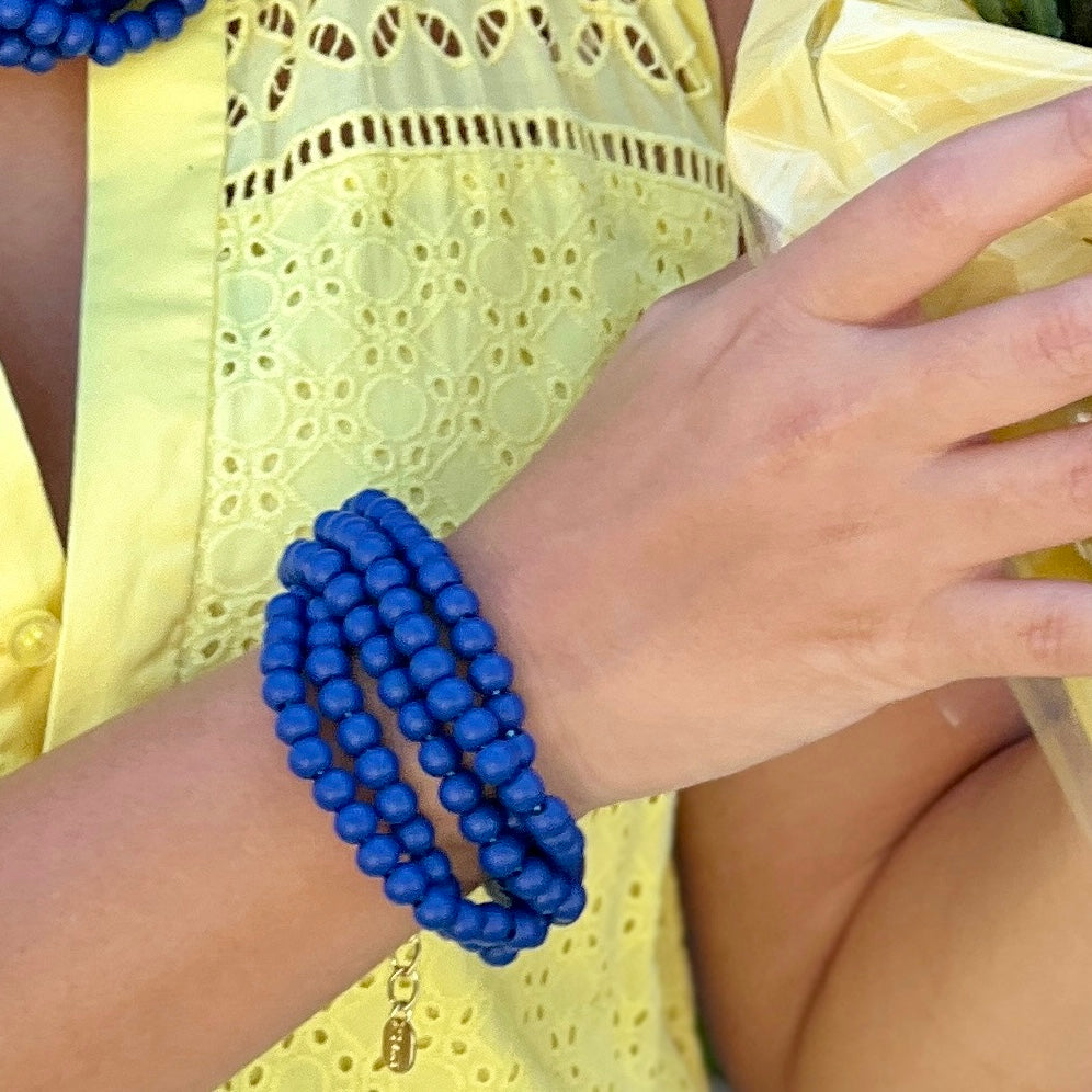 Navy Beads Bracelet