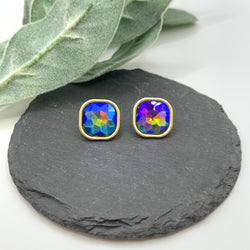 Janjan Royal Blue Gold Earring