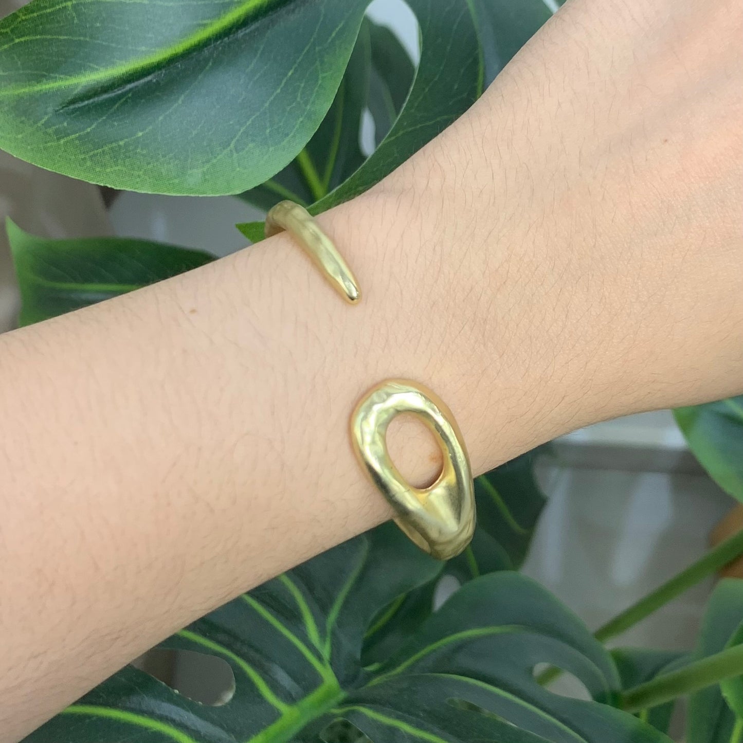 Pin Style Gold Bracelet