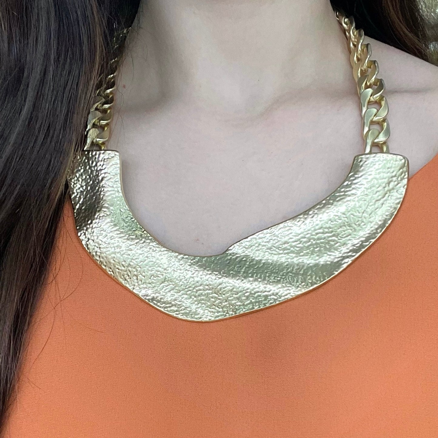 Leaf Chain Gold Necklace