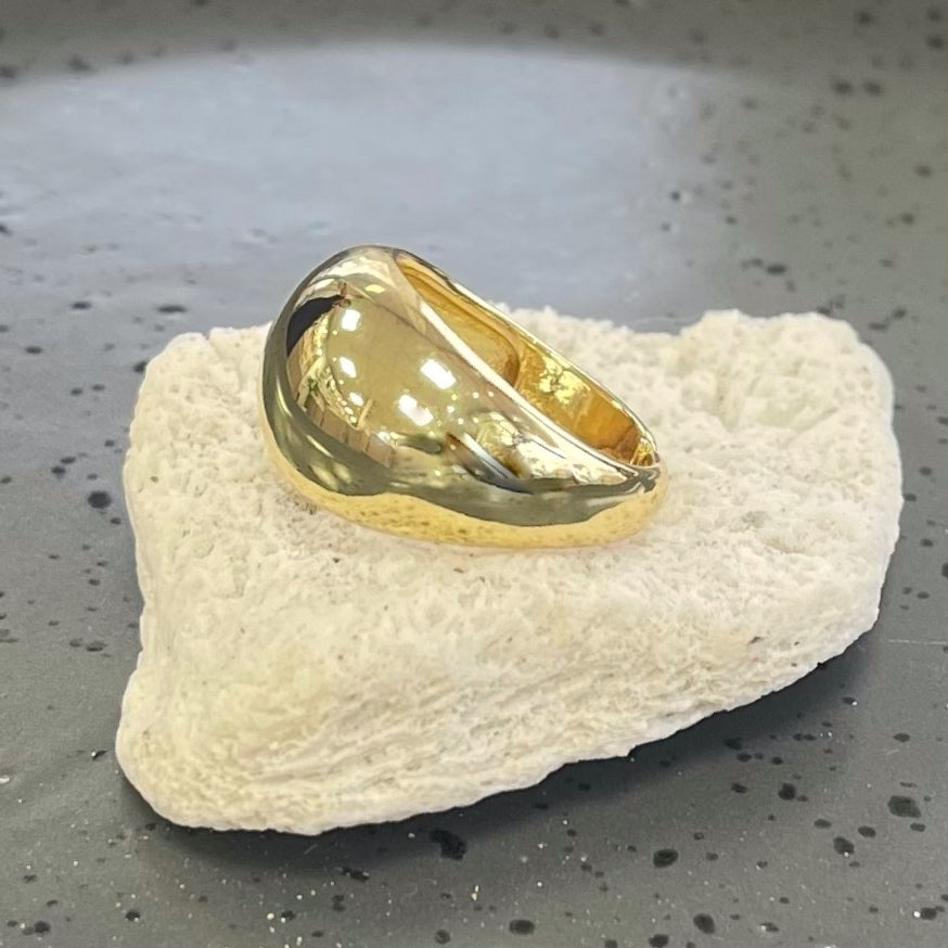 Small Bold Gold Ring