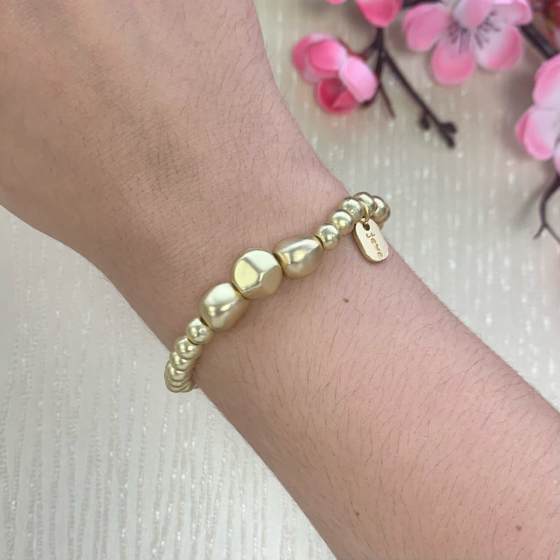 3 Balls Gold Plated Bracalet