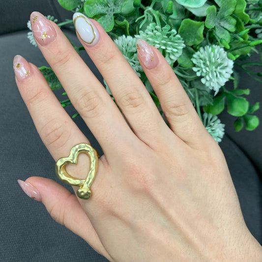 Gold Heart Ring