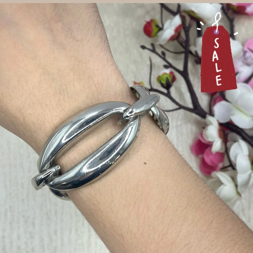 Oval Bracelet Silver Plated