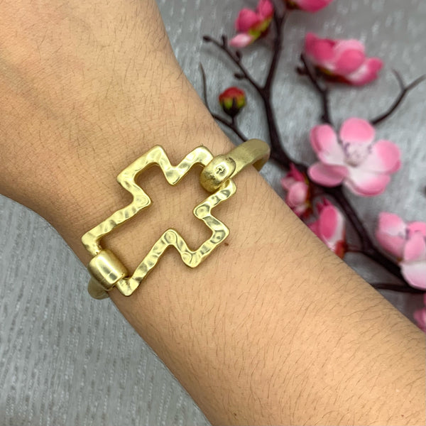 Cross Gold Plated Bracelet