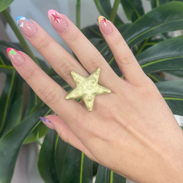 Gold Star Ring