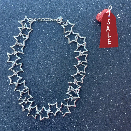 Star Link Silver Necklace