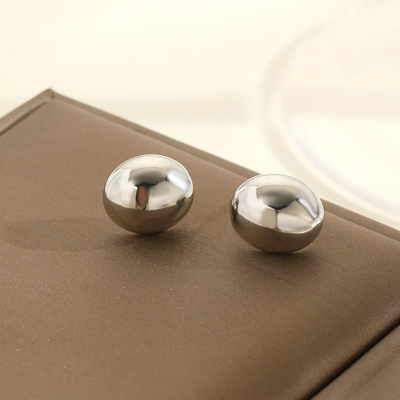 Small Stud Silver Earrings