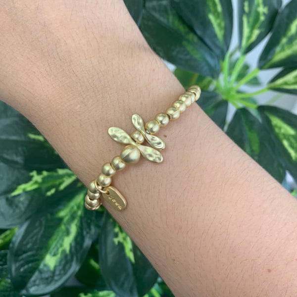 Gold Dragonfly Bracelet