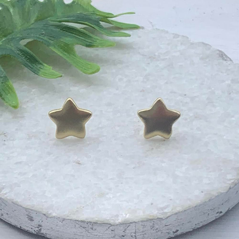 Gold Star Earrings