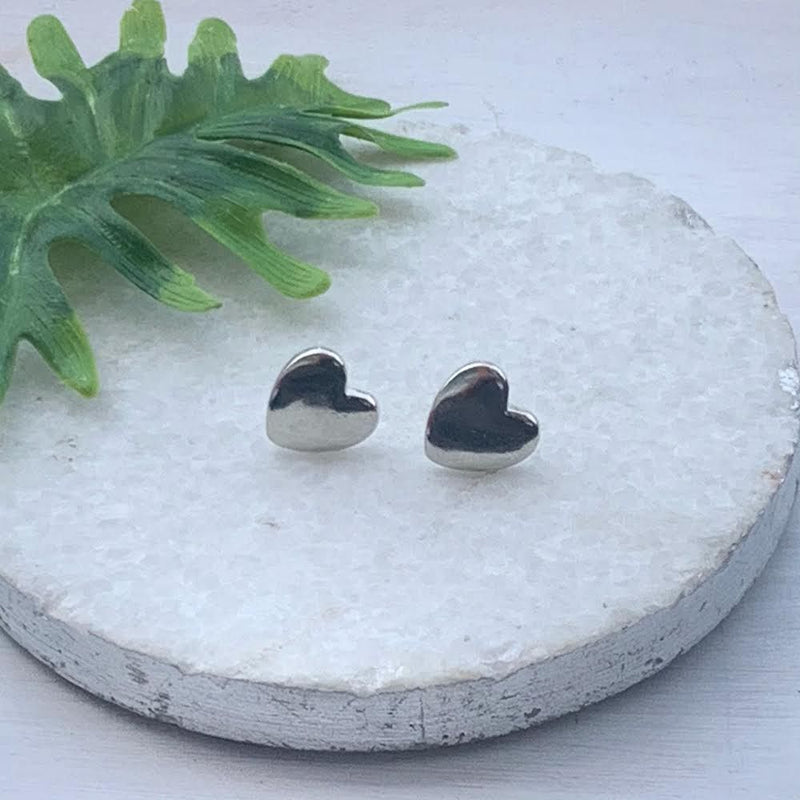 Silver Heart Earrings