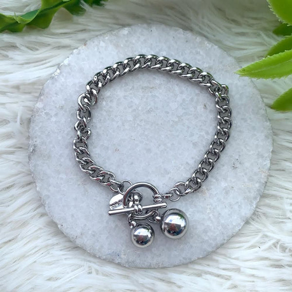 Silver Beads Bracelet