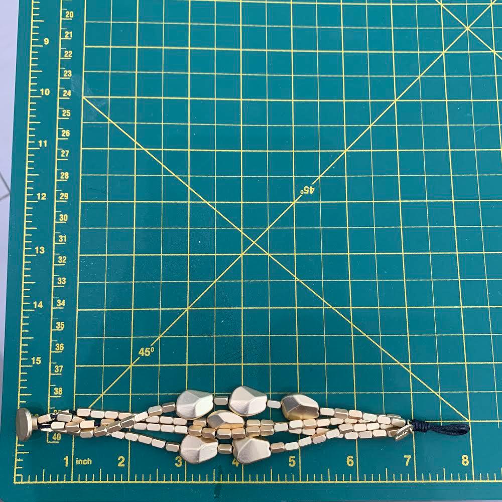 Flat Ball Bracelet Gold