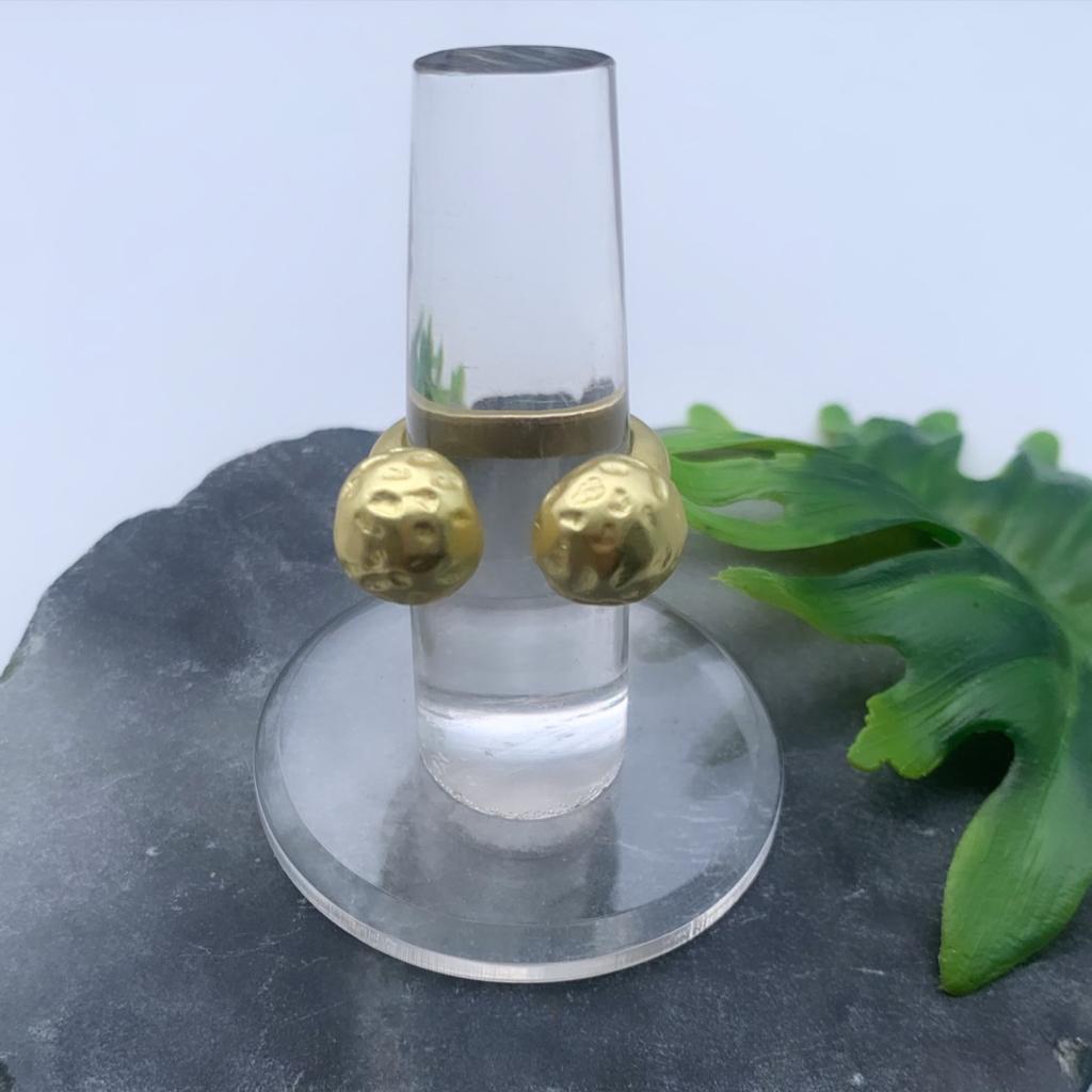 Gold Sphere Ring