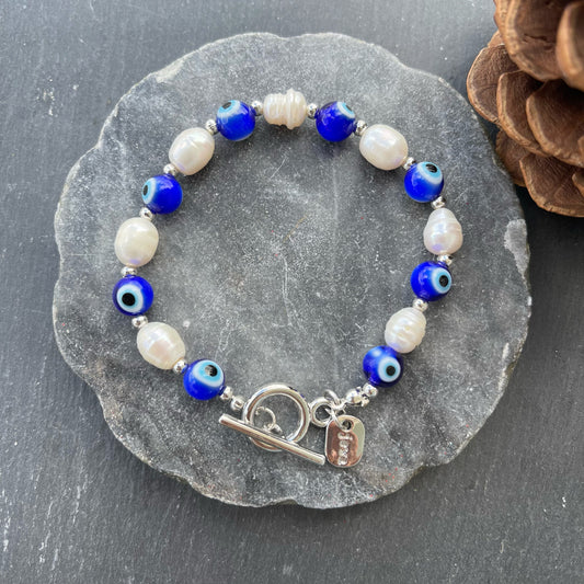 Evil Eye Bracelet Silver