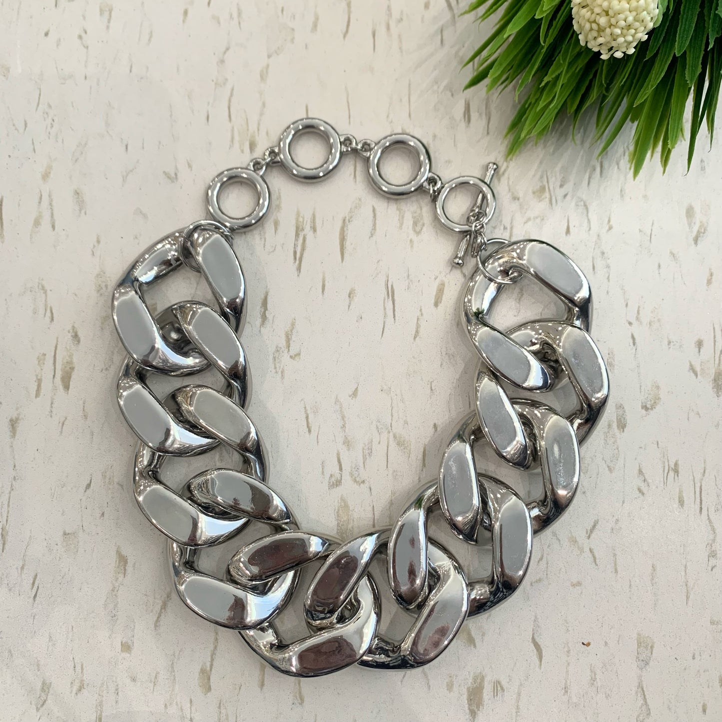 Maxi Chain Silver Necklace