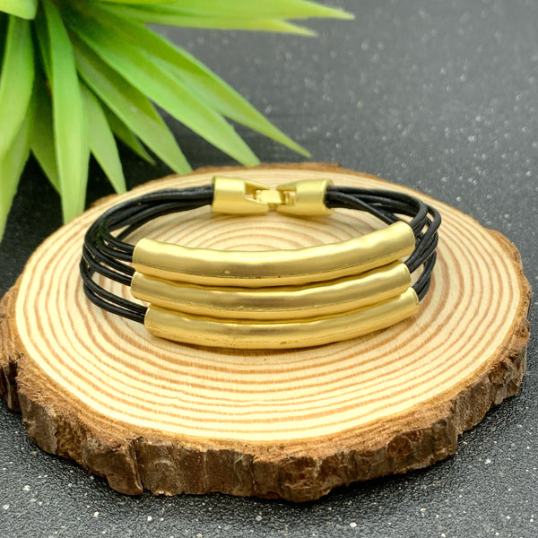 3 Culverts Gold Plated Bracalet