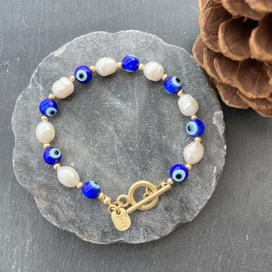 Evil Eye Bracelet Gold