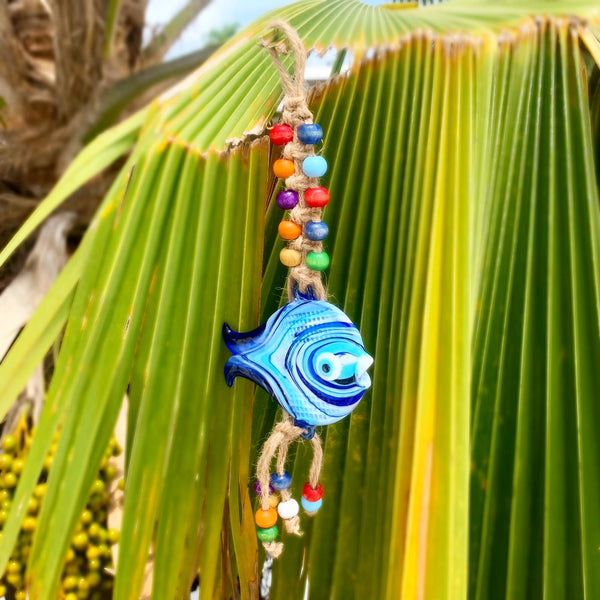 Macrame With Mix Colors Beads Evil Eye