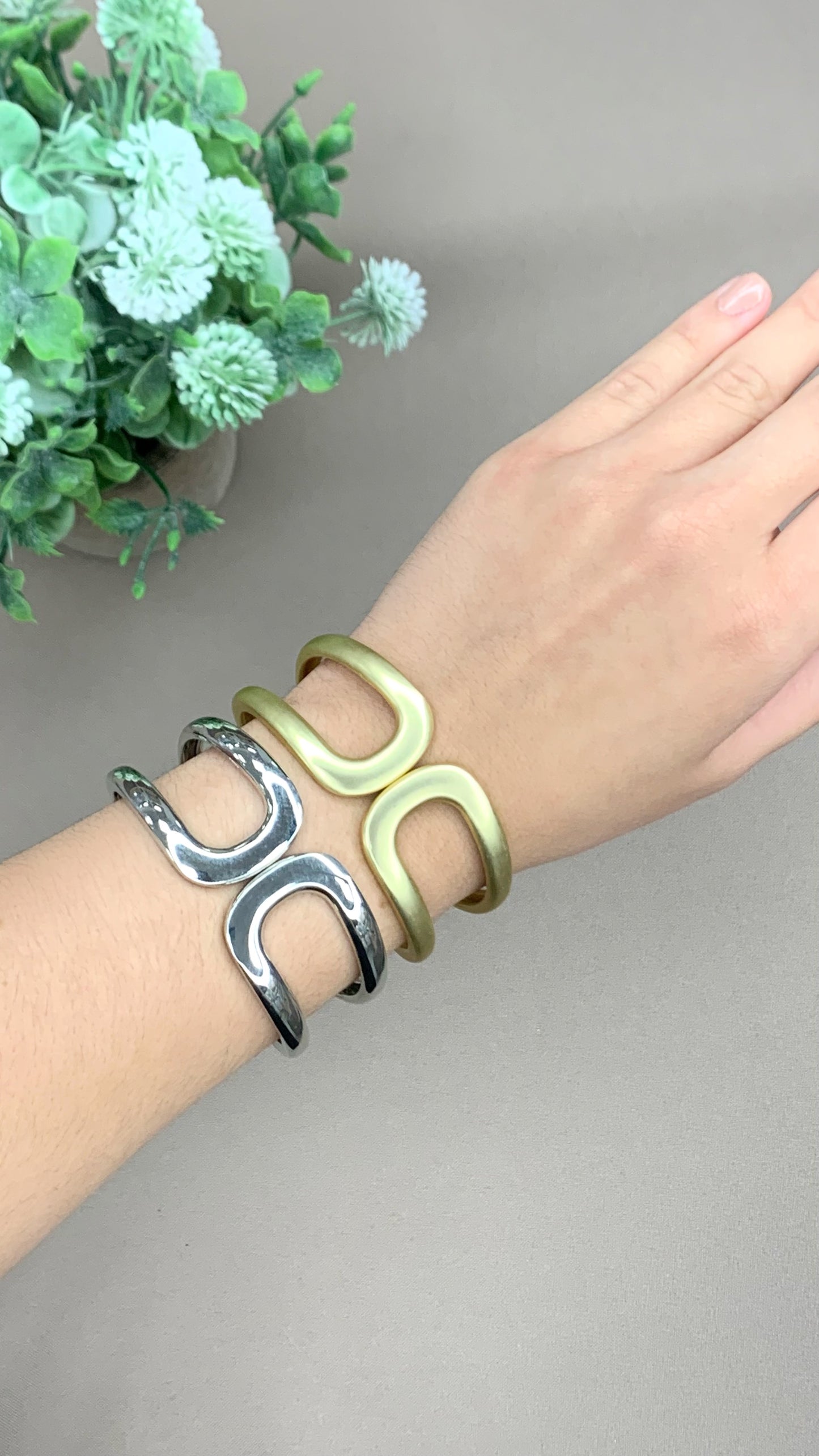 Double Line Gold Bracelet