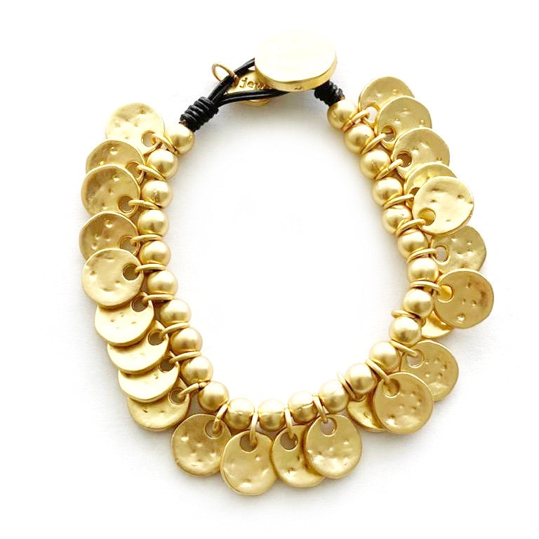 Stamp Gold Plated Bracelet