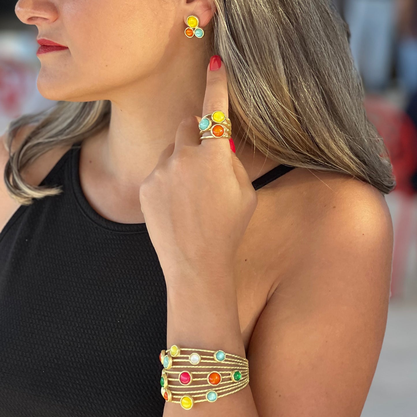 Candy Colors Yellow Gold Cuff