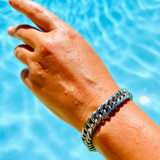 Fishtail Chain Silver Bracelet