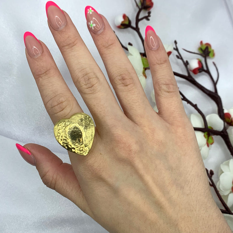 Gold Heart Ring