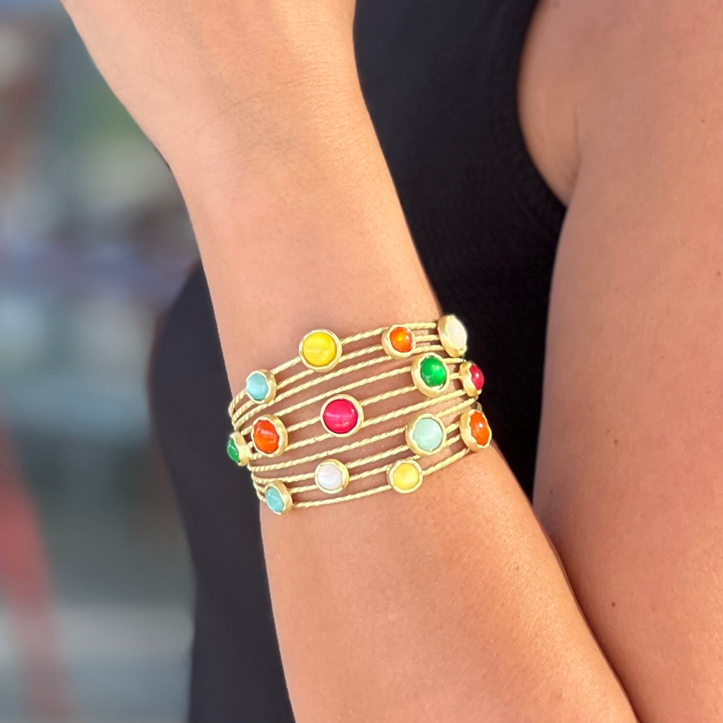 Candy Colors Yellow Gold Cuff