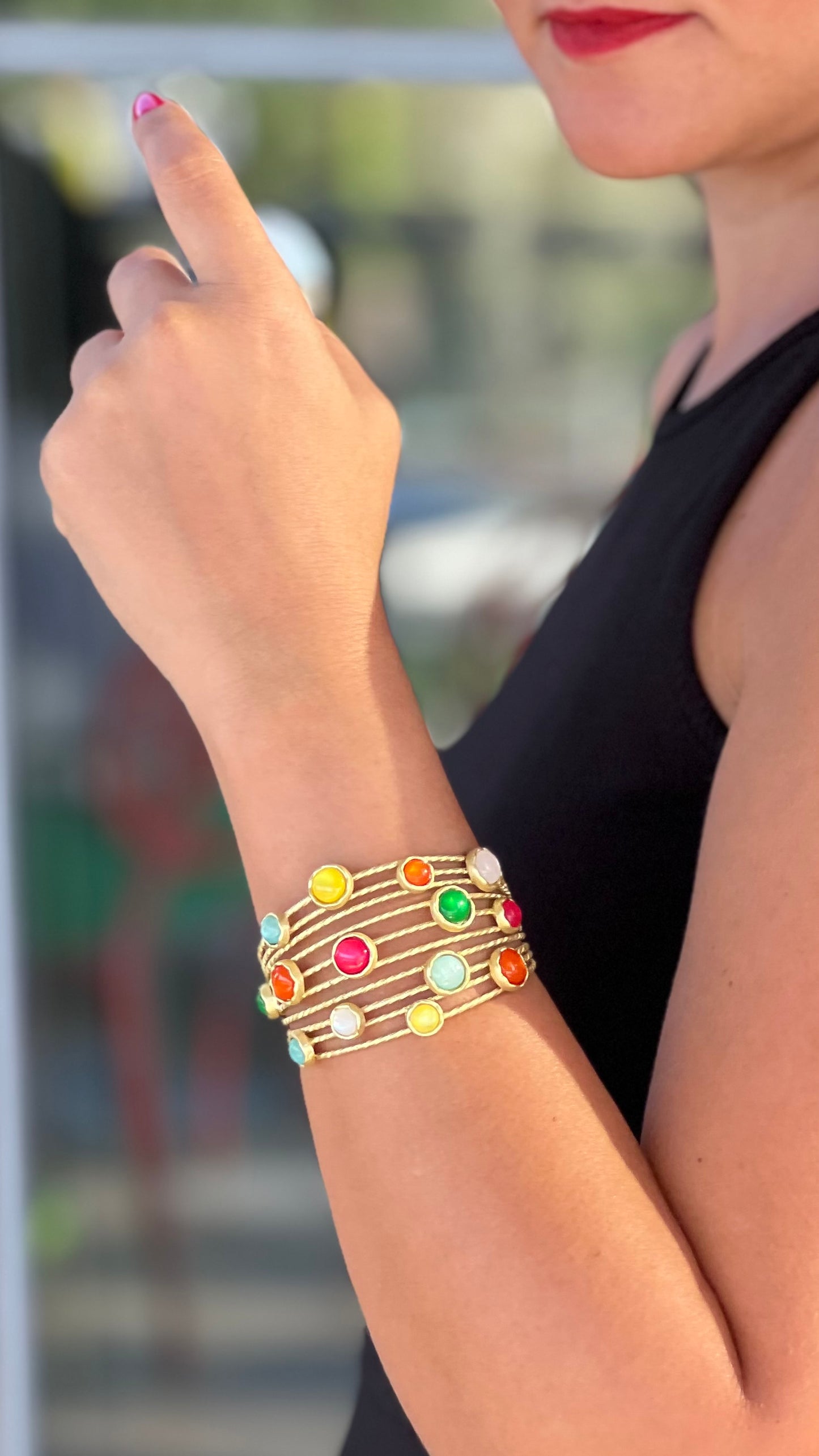 Candy Colors Yellow Gold Cuff