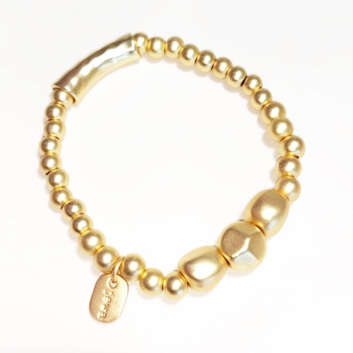 3 Balls Gold Plated Bracalet