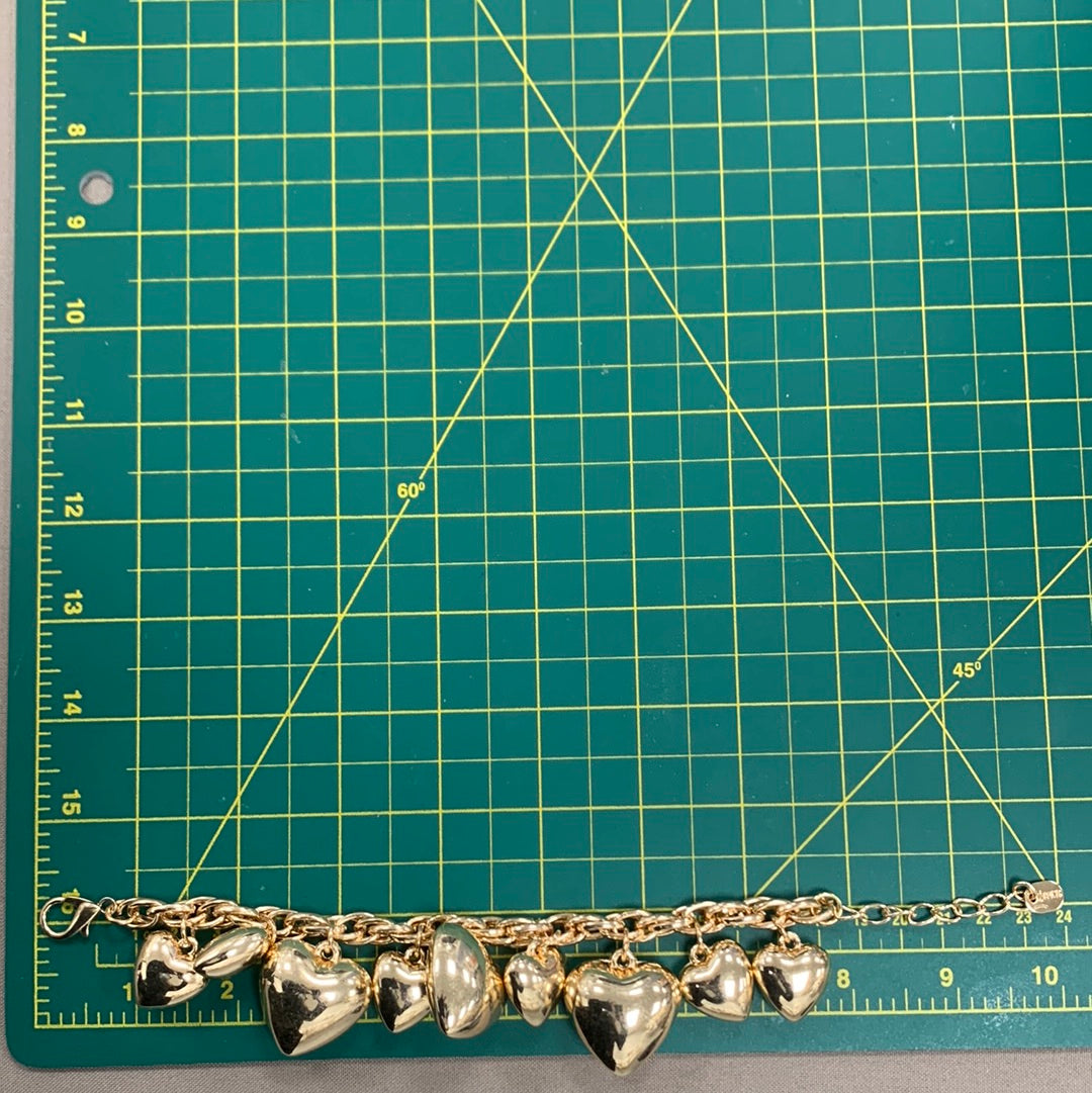 Bubble Heart Bracelet Gold