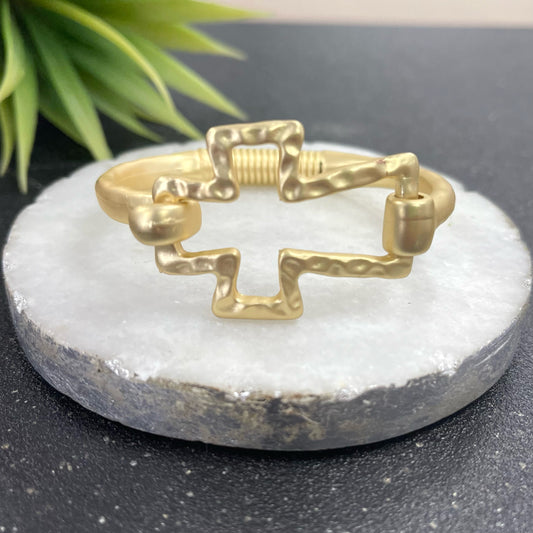 Cross Gold Plated Bracelet