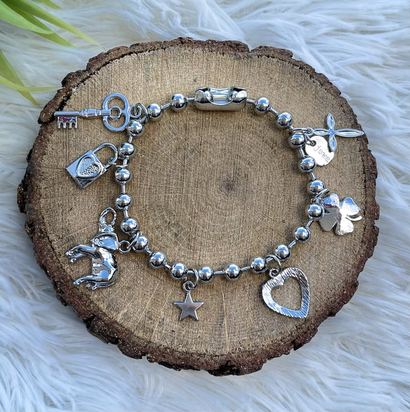 Snowball Mix Charm Bracelet