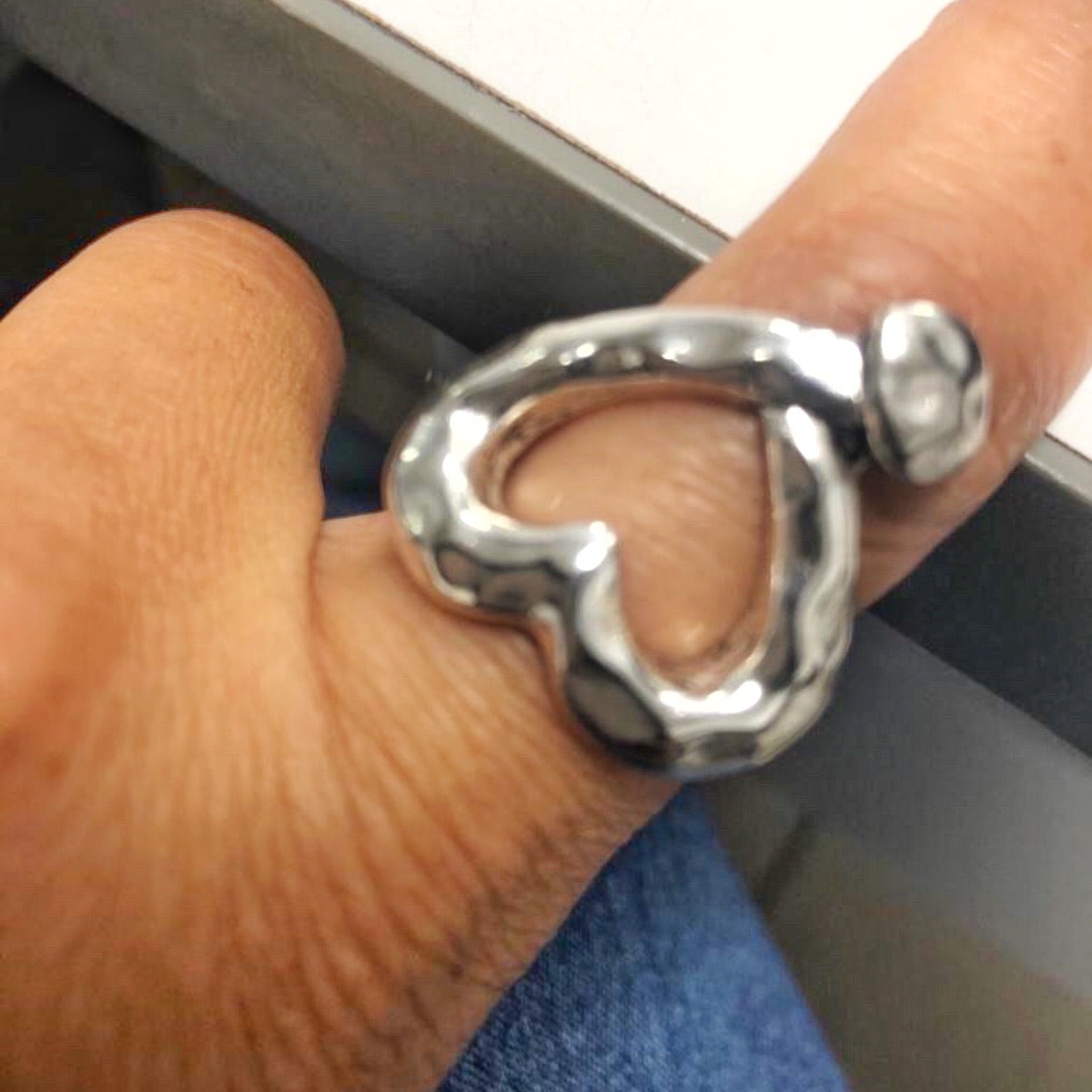 Silver Heart Ring