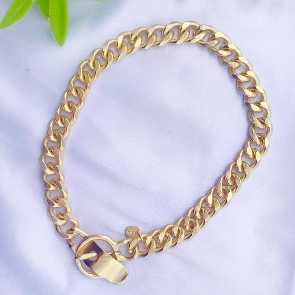 Belt Buckle Necklace Gold