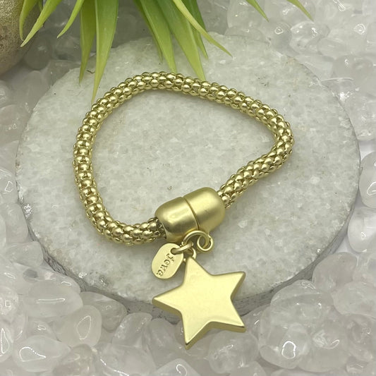 Gold Bracelet With Hanging Star