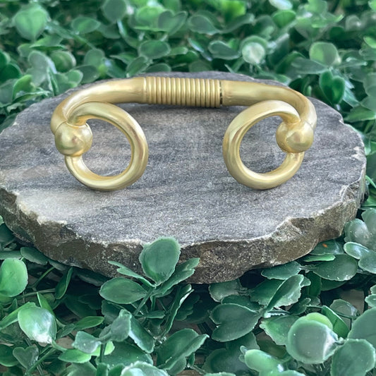 Double Round Gold Bracelet