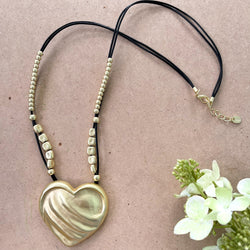 Medium Gold Heart Necklace