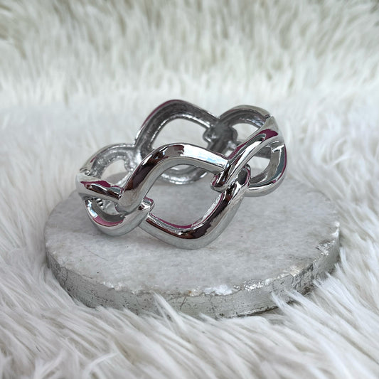 Braided Square Silver Bracelet