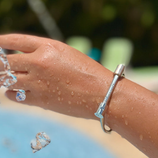 Tornillo Silver Bangle