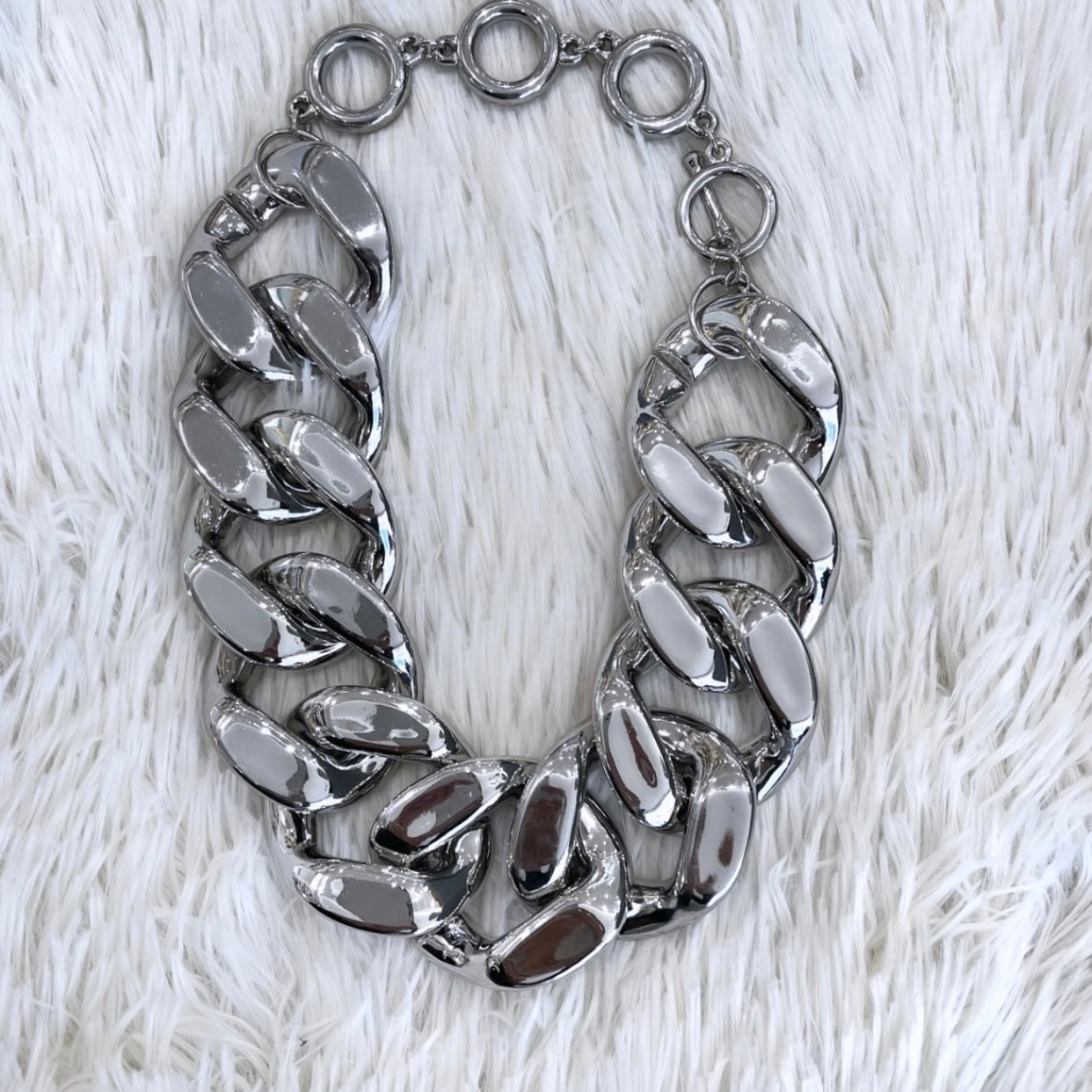 Maxi Chain Silver Necklace