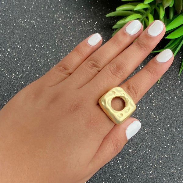 Square Ring Gold